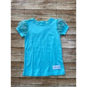 Mia Miel Clothing Aqua Blue Short Sleeve Layering Top Shirt Size 3T NEW